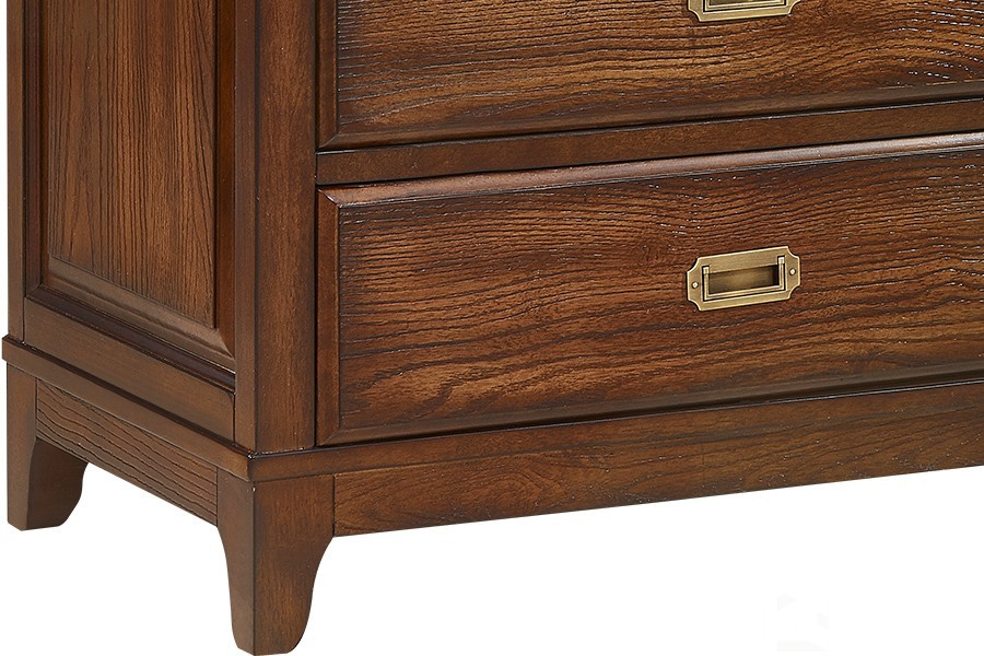 俄罗斯核桃木实木框架 方便高档实用型 收纳柜六斗柜